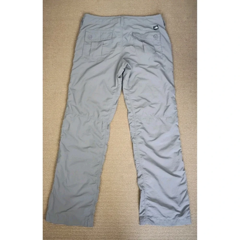 The North Face Horizon Tempest Gray Nylon Hiking Pants Roll Tap Women's Size 10